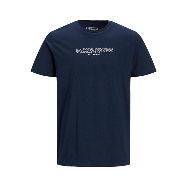 Jack and Jones Cotton Logo Fashion Tee-shop-by-brands-Beggs Big Mens Clothing - Big Men's fashionable clothing and shoes