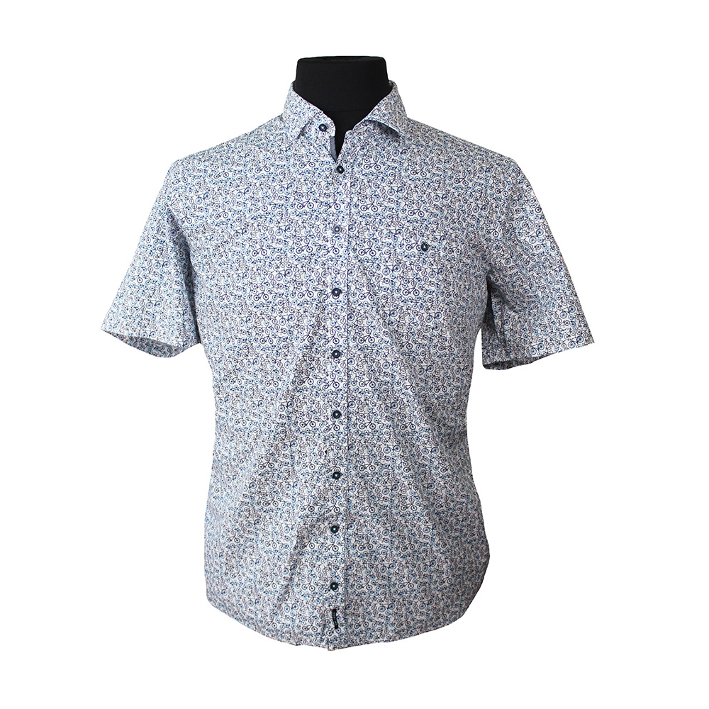 Casa Moda Pure Cotton Cycle Pattern Fashion Shirt