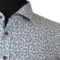 Casa Moda Pure Cotton Cycle Pattern Fashion Shirt