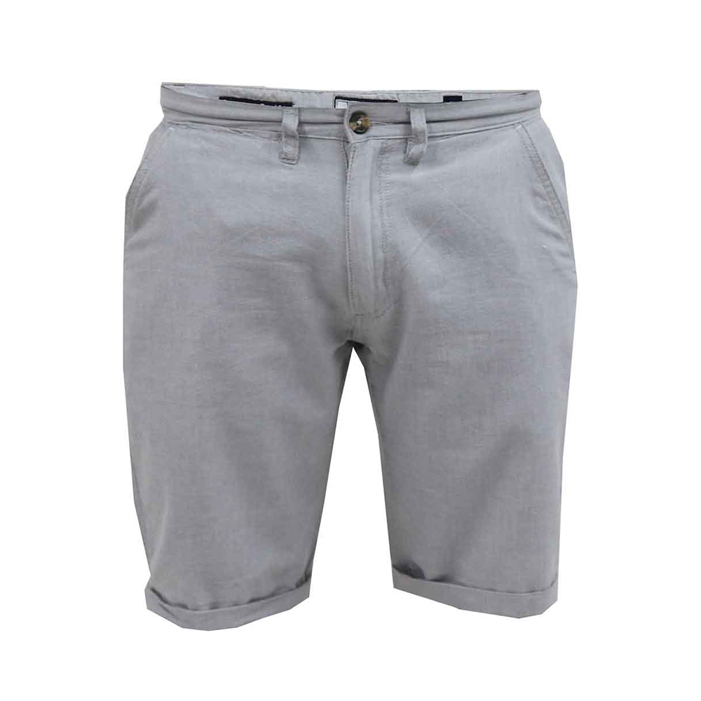 D555 Cotton Classic Cuffed Linen Look Fashion Short