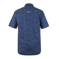 D555 Findon Navy Spot pattern Shirt