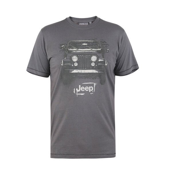 D555 Somerton Licenced Jeep Tee Khaki-shop-by-brands-Beggs Big Mens Clothing - Big Men's fashionable clothing and shoes