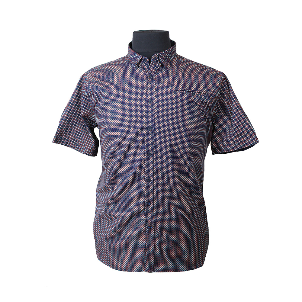 D555 Mersey Small Dot Dark Shirt