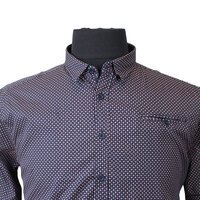 D555 Mersey Small Dot Dark Shirt