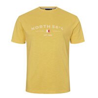 North 56 Cotton Small Flag Logo Tee Yellow