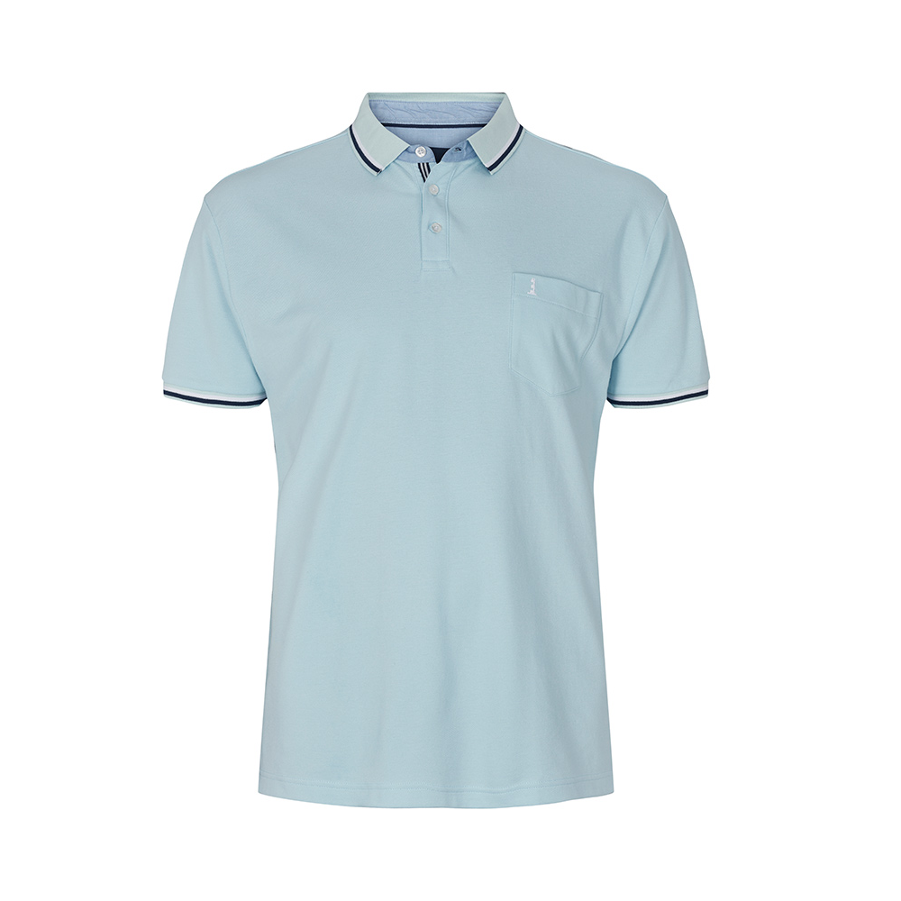 North 56 Polo Tipped Collar Polo Sky