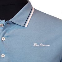 Ben Sherman Cotton Signature Logo Collar Trim Polo