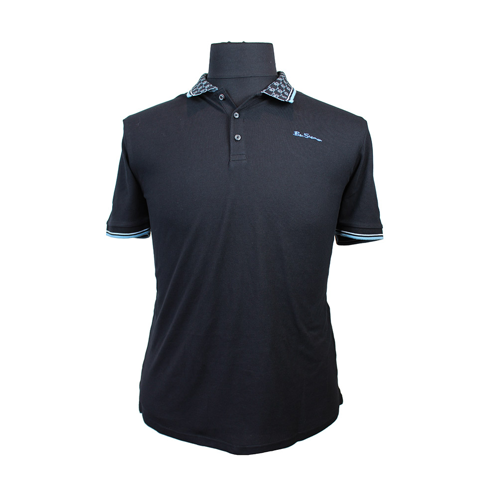 Ben Sherman Collar Interest Polo Black This iconic brand is available