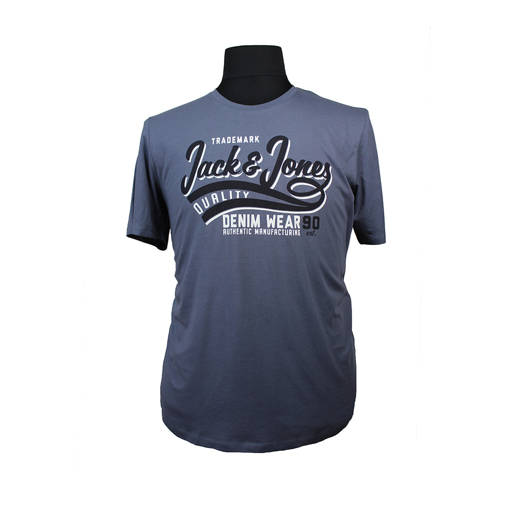 Jack and Jones Cotton Trademark Tee Grisaille