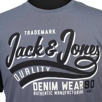 Jack and Jones Cotton Trademark Tee Grisaille