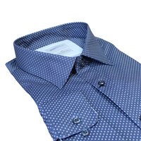 Brooksfield Cotton Stretch Performance Micro Pattern Fashion Shirt