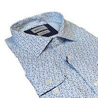 Brooksfield Cotton Stretch Performance Tear Drop Pattern Fashion Shirt