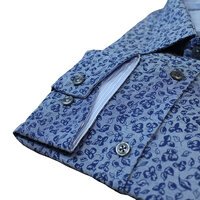Brooksfield Premium Cotton Leaf  Pattern Fashion Shirt