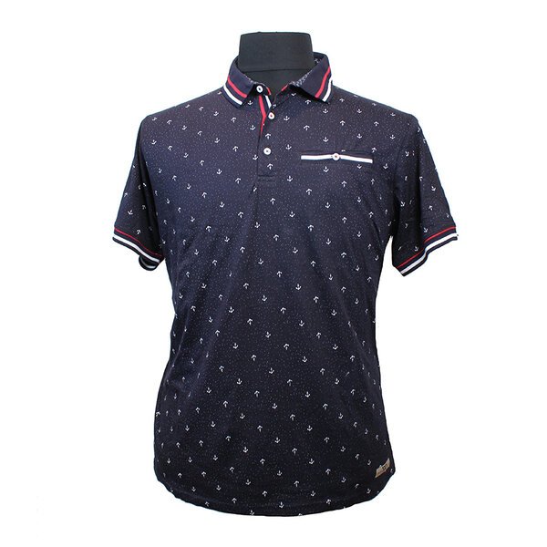 D555 Swindon Anchor Navy Polo-shop-by-brands-Beggs Big Mens Clothing - Big Men's fashionable clothing and shoes