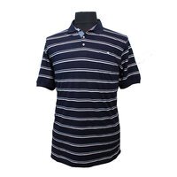 D555 Brookley striped Navy polo