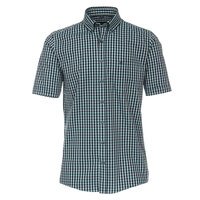 Casa Moda Small Green Check Short Sleeve Shirt