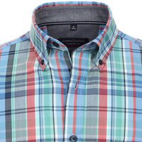 Casa Moda Pure Cotton Multi Check SS Fashion Shirt