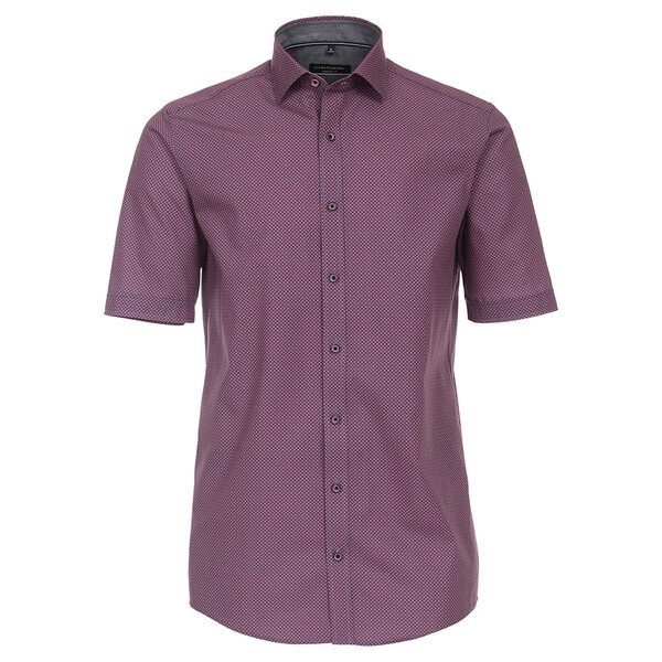 Casa Moda Red Diamond Pattern Short Sleeve Shirt-shop-by-brands-Beggs Big Mens Clothing - Big Men's fashionable clothing and shoes