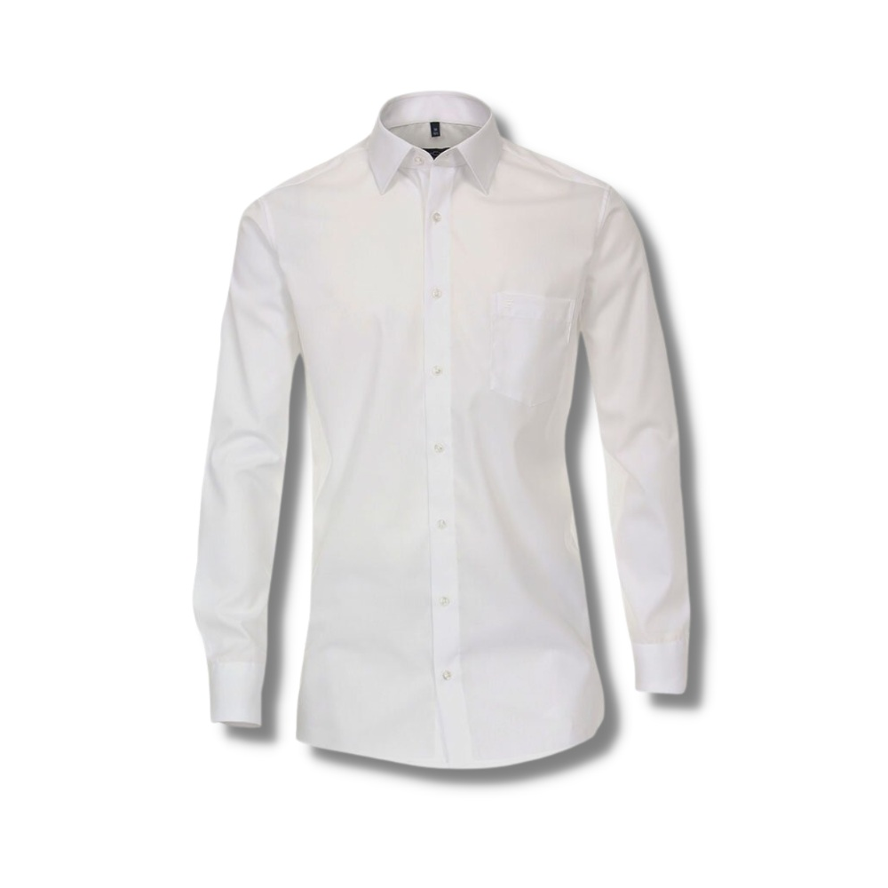 Casa Moda White Cotton Business Shirt