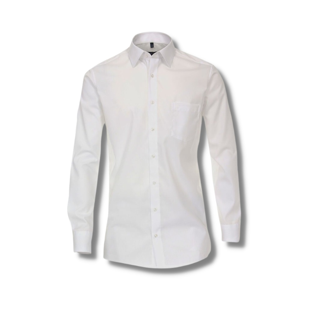 Casa Moda White Cotton Business Shirt