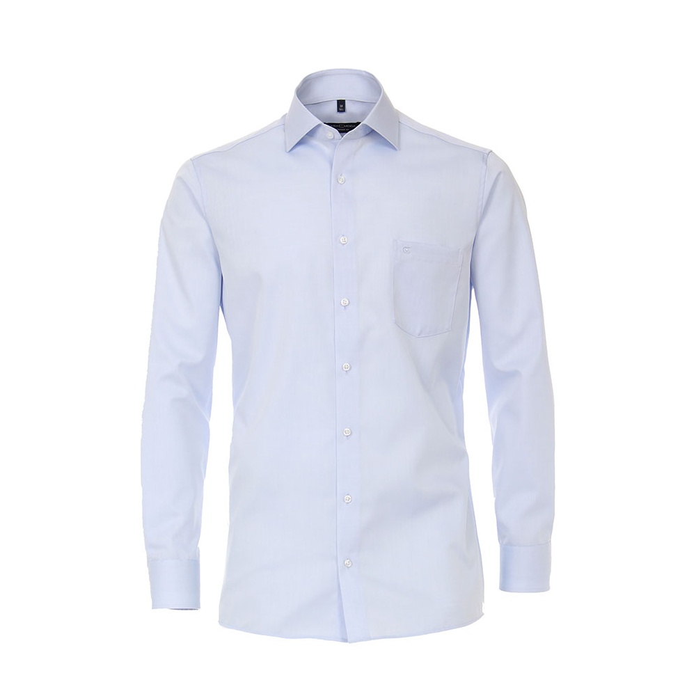 Casa Moda Sky Blue Cotton Business Shirt