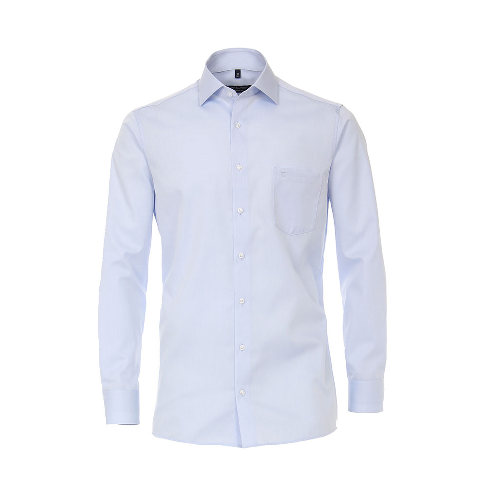 Casa Moda Sky Blue Cotton Business Shirt