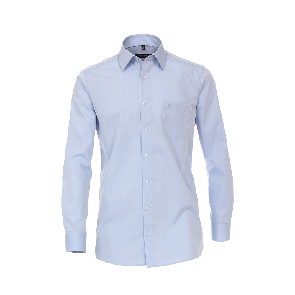 Casa Moda Sky Blue Cotton Business Shirt