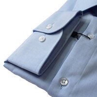 Casa Moda Sky Blue Cotton Business Shirt