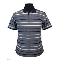 Casa Moda Cotton Mix Multi Horizontal Stripe Fashion Polo