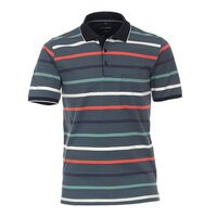 Casa Moda Cotton Mix Multi Horizontal Stripe Fashion Polo