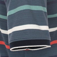 Casa Moda Cotton Mix Multi Horizontal Stripe Fashion Polo