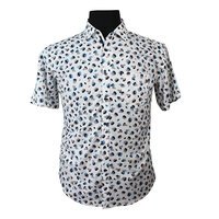 MRMR Paint Spot Short Sleeve Shirt Teal