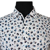 MRMR Paint Spot Short Sleeve Shirt Teal