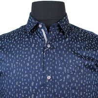 MRMR Abstract Line Pattern Navy