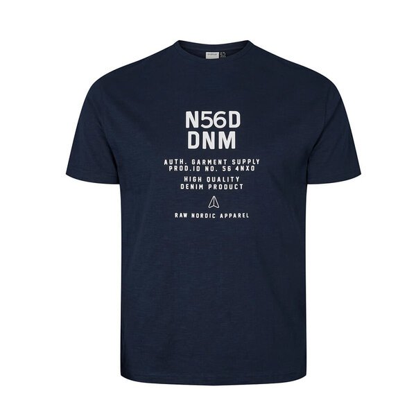 North 56 DNM Crew Neck Tee Navy-shop-by-brands-Beggs Big Mens Clothing - Big Men's fashionable clothing and shoes