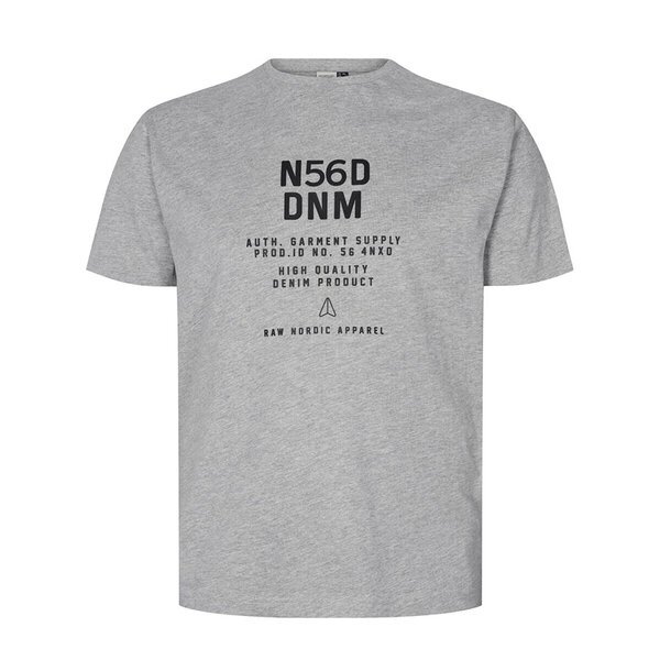 North 56 DNM Crew Neck Tee Grey -shop-by-brands-Beggs Big Mens Clothing - Big Men's fashionable clothing and shoes