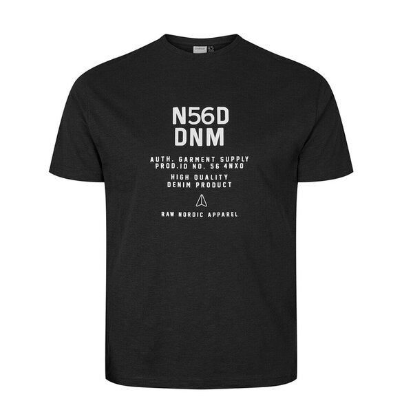 North 56 DNM Crew Neck Tee Black-shop-by-brands-Beggs Big Mens Clothing - Big Men's fashionable clothing and shoes