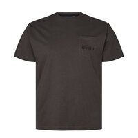 North 56 Logo Pocket Tee Crew Neck Black Olive