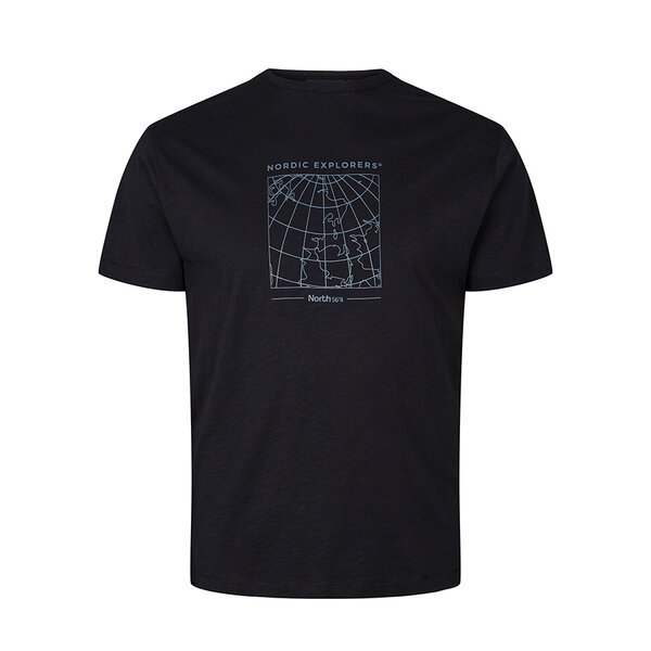 North 56 Nordic Explorers Crew Neck Tee Black-shop-by-brands-Beggs Big Mens Clothing - Big Men's fashionable clothing and shoes