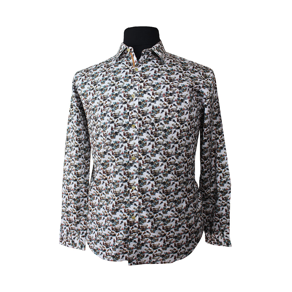 MRMR Multi Abstract Pattern LS Shirt