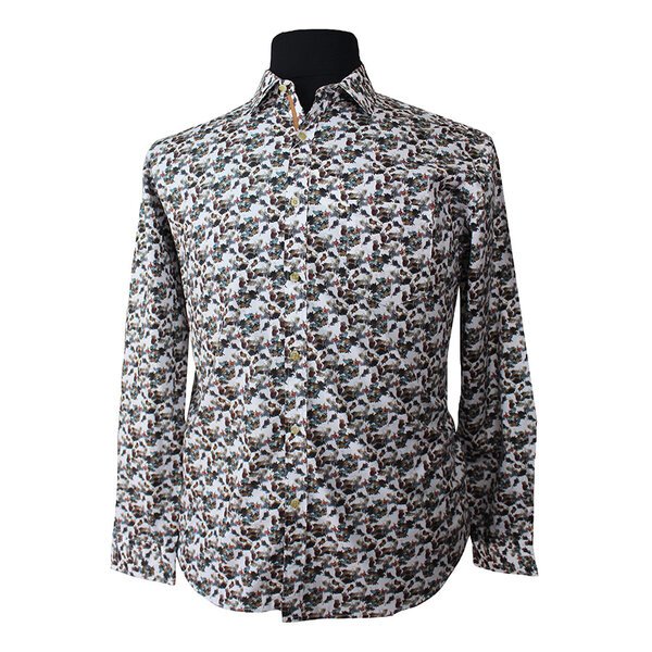 MRMR Multi Abstract Pattern LS Shirt-shop-by-brands-Beggs Big Mens Clothing - Big Men's fashionable clothing and shoes