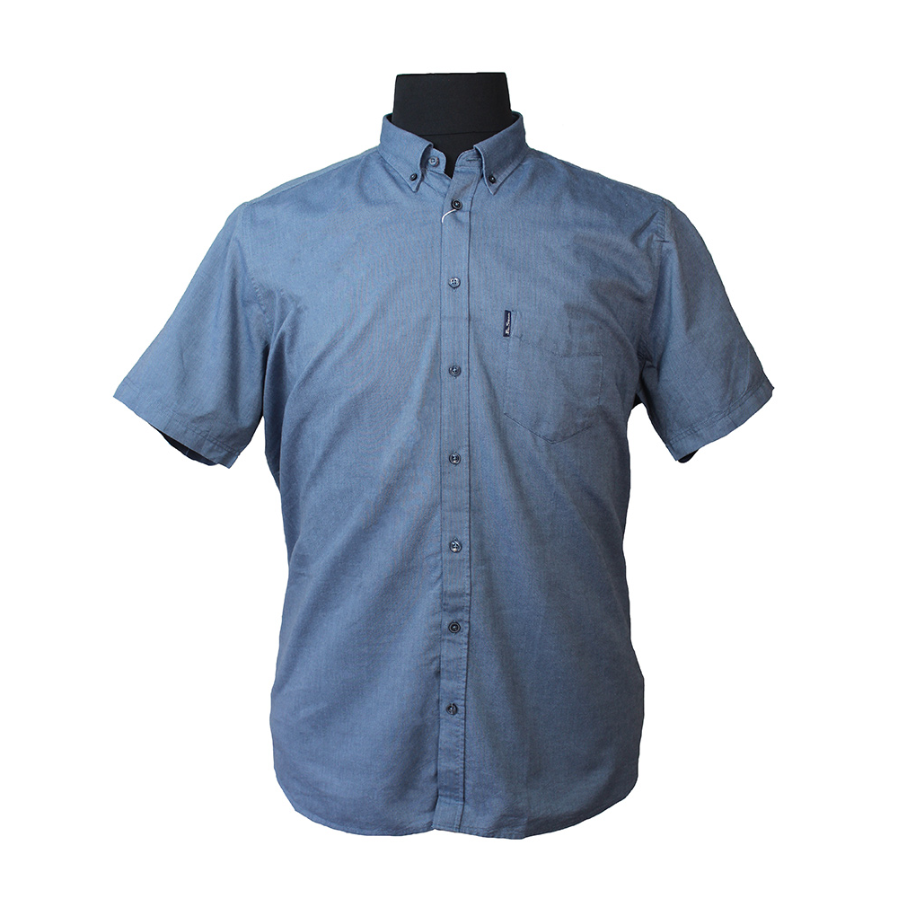 Ben Sherman Oxford SS Shirt Slate Blue - This iconic brand is available ...