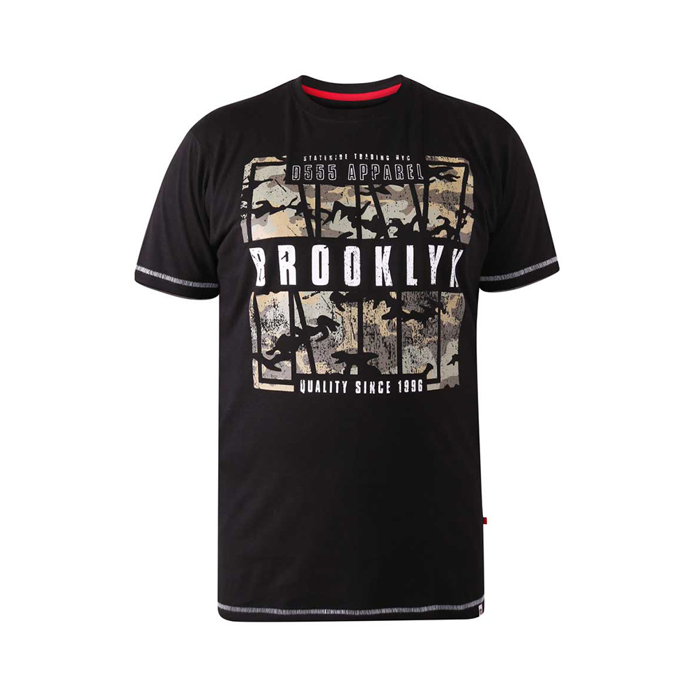 D555 Bricket Camo Brooklyn Print Tee