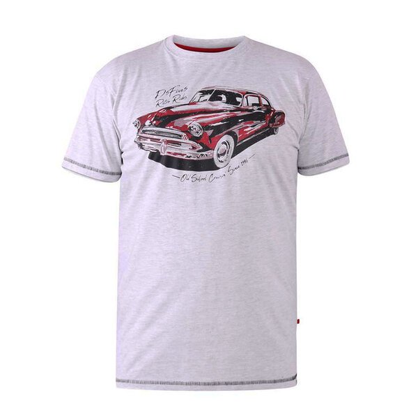 D555 Retro Rides Print White Marle-shop-by-brands-Beggs Big Mens Clothing - Big Men's fashionable clothing and shoes