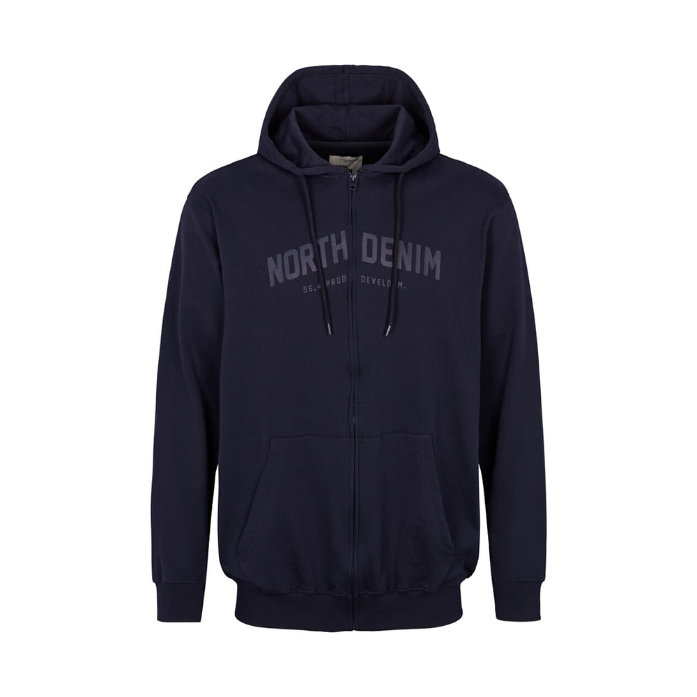 North 56 Full zip Logo Hoodie Navy