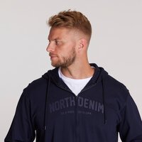 North 56 Full zip Logo Hoodie Navy