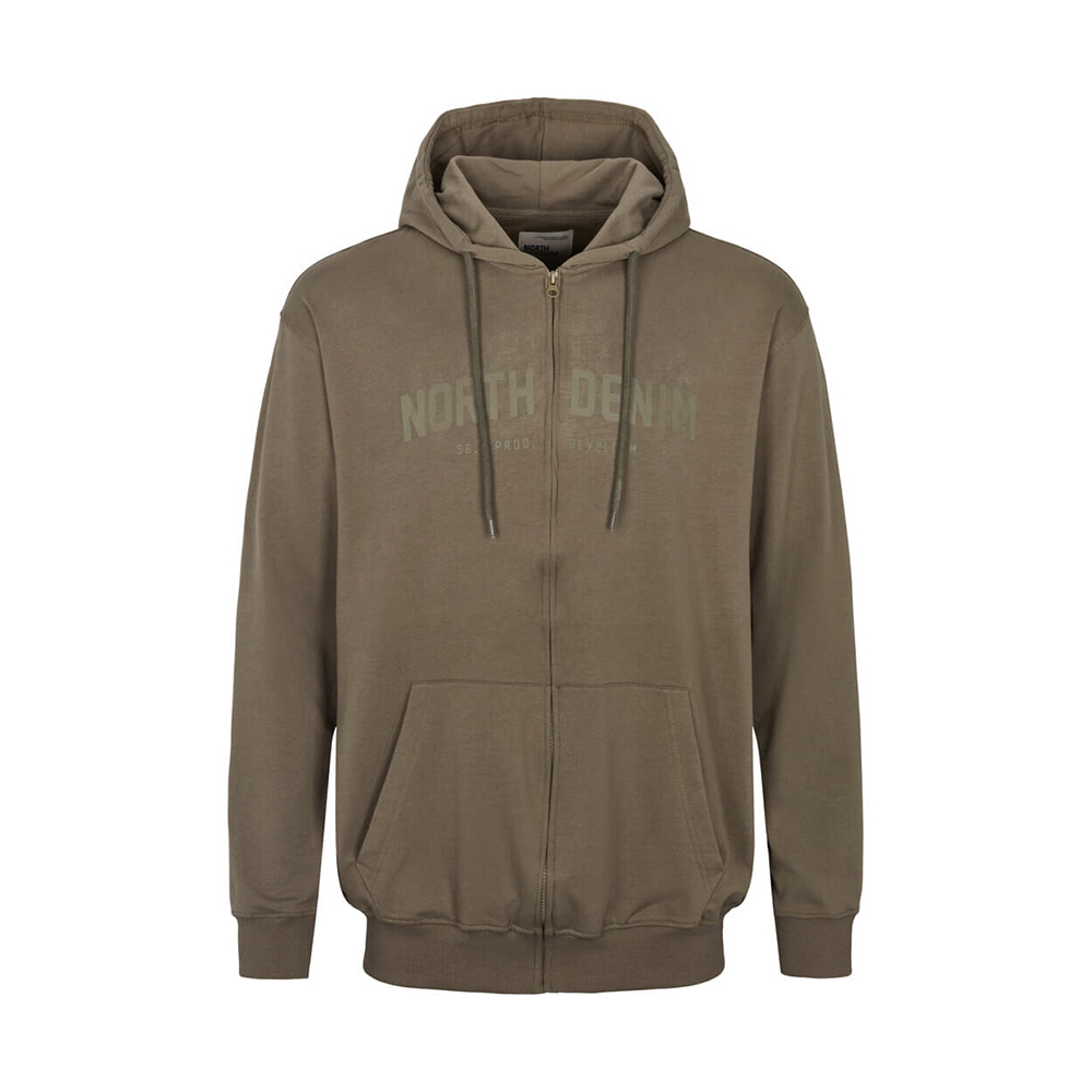 North 56 Full zip Logo Hoodie Olive