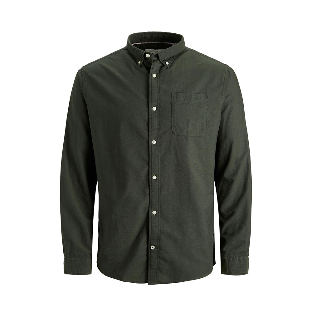 Jack and Jones Classic Oxford Long Sleeve Shirt Olive