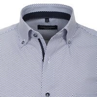 Casa Moda Circle Pattern Business Shirt Blue