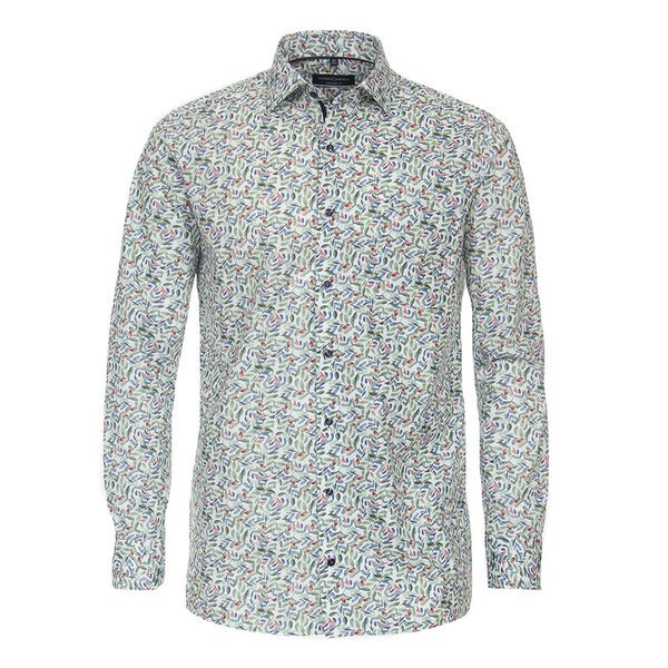 Casa Moda Olive Leaf Print Business Shirt-shop-by-brands-Beggs Big Mens Clothing - Big Men's fashionable clothing and shoes